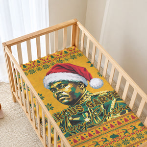 Marcus Garvey Christmas Baby Bed Cover Inspirational History Quote Ugly Knitted Pattern Festive