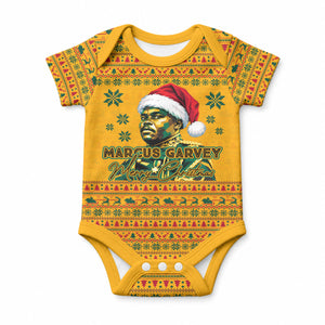 Marcus Garvey Christmas Baby Onesie Inspirational History Quote Ugly Knitted Pattern Festive