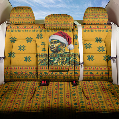 Marcus Garvey Christmas Back Car Seat Cover Inspirational History Quote Ugly Knitted Pattern Festive