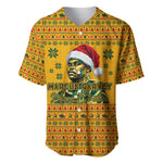 Marcus Garvey Christmas Baseball Jersey Inspirational History Quote Ugly Knitted Pattern Festive