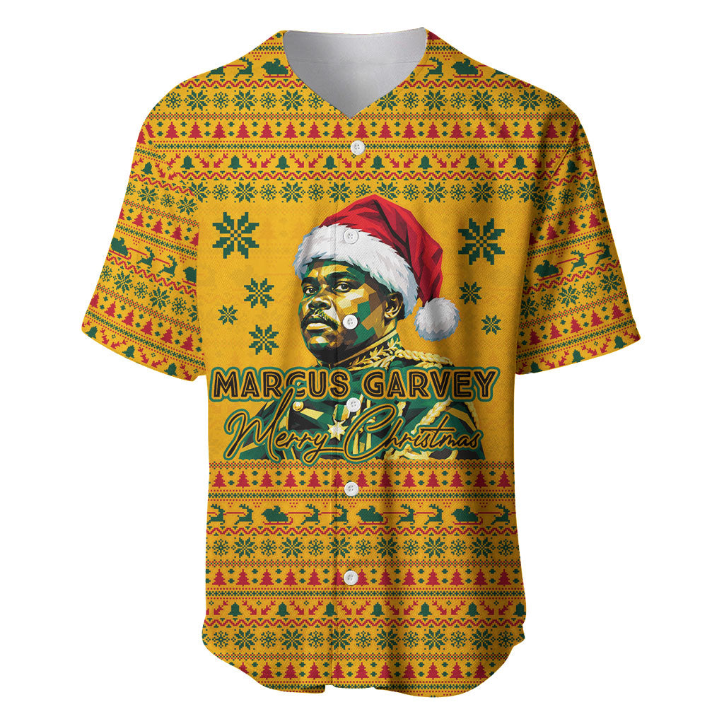 Marcus Garvey Christmas Baseball Jersey Inspirational History Quote Ugly Knitted Pattern Festive