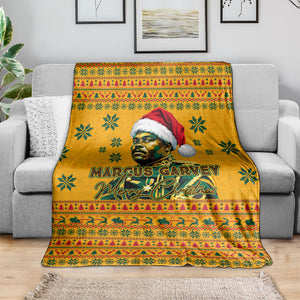 Marcus Garvey Christmas Blanket Inspirational History Quote Ugly Knitted Pattern Festive