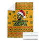 Marcus Garvey Christmas Blanket Inspirational History Quote Ugly Knitted Pattern Festive