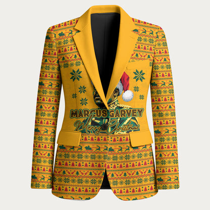Marcus Garvey Christmas Blazer Inspirational History Quote Ugly Knitted Pattern Festive