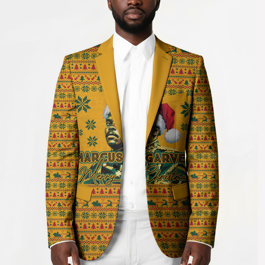 Marcus Garvey Christmas Blazer Inspirational History Quote Ugly Knitted Pattern Festive