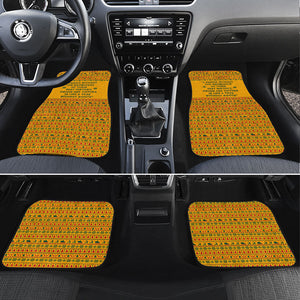 Marcus Garvey Christmas Car Mats Inspirational History Quote Ugly Knitted Pattern Festive