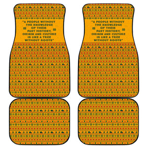 Marcus Garvey Christmas Car Mats Inspirational History Quote Ugly Knitted Pattern Festive