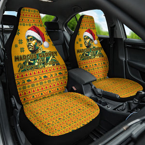 Marcus Garvey Christmas Car Seat Cover Inspirational History Quote Ugly Knitted Pattern Festive