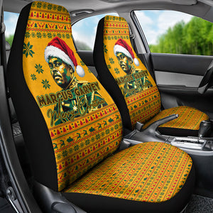Marcus Garvey Christmas Car Seat Cover Inspirational History Quote Ugly Knitted Pattern Festive