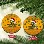 Marcus Garvey Christmas Ceramic Ornament Inspirational History Quote Ugly Knitted Pattern Festive