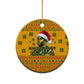 Marcus Garvey Christmas Ceramic Ornament Inspirational History Quote Ugly Knitted Pattern Festive