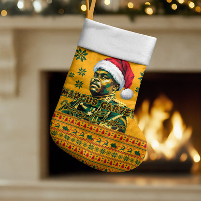 Marcus Garvey Christmas Stocking Inspirational History Quote Ugly Knitted Pattern Festive