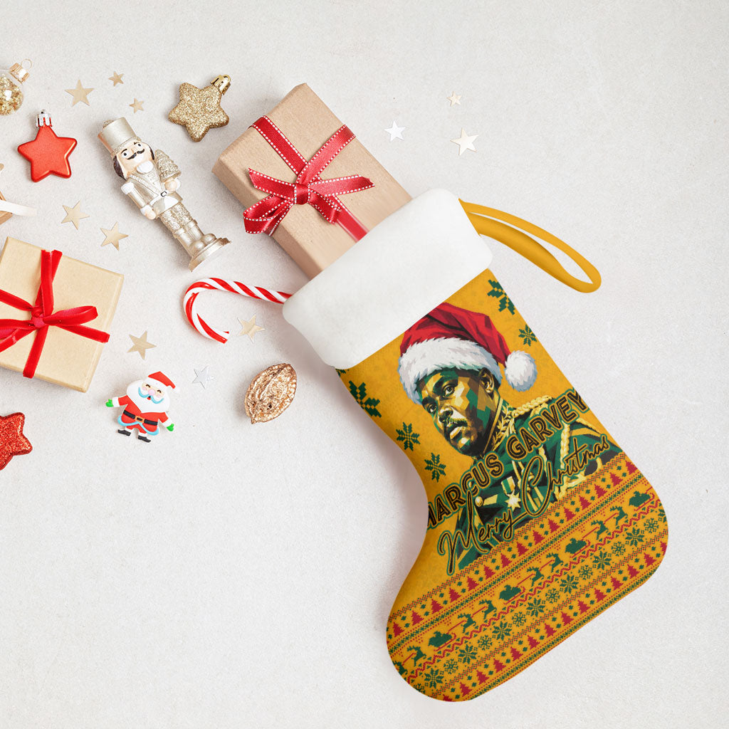 Marcus Garvey Christmas Stocking Inspirational History Quote Ugly Knitted Pattern Festive