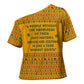 Marcus Garvey Christmas Cross Shoulder Shirt Inspirational History Quote Ugly Knitted Pattern Festive