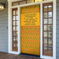 Marcus Garvey Christmas Door Cover Inspirational History Quote Ugly Knitted Pattern Festive