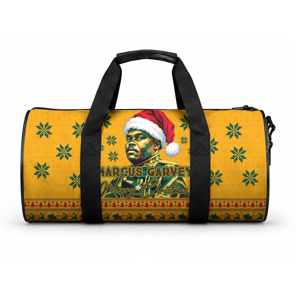 Marcus Garvey Christmas Duffle Bag Inspirational History Quote Ugly Knitted Pattern Festive