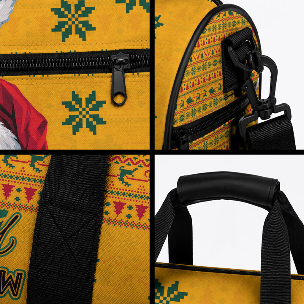 Marcus Garvey Christmas Duffle Bag Inspirational History Quote Ugly Knitted Pattern Festive