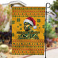 Marcus Garvey Christmas Garden Flag Inspirational History Quote Ugly Knitted Pattern Festive