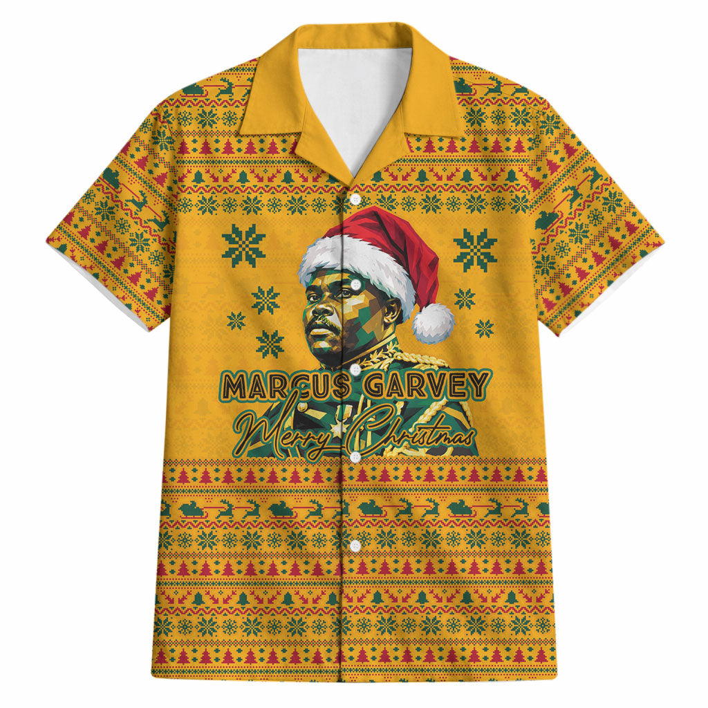 Marcus Garvey Christmas Hawaiian Shirt Inspirational History Quote Ugly Knitted Pattern Festive