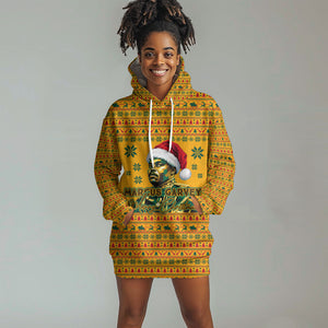 Marcus Garvey Christmas Hoodie Dress Inspirational History Quote Ugly Knitted Pattern Festive