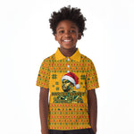 Marcus Garvey Christmas Kid Polo Shirt Inspirational History Quote Ugly Knitted Pattern Festive