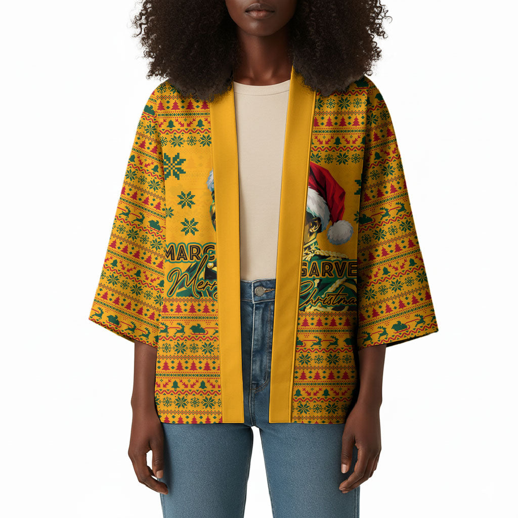 Marcus Garvey Christmas Kimono Inspirational History Quote Ugly Knitted Pattern Festive