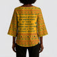 Marcus Garvey Christmas Kimono Sleeve Blouse Inspirational History Quote Ugly Knitted Pattern Festive