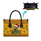 Marcus Garvey Christmas Leather Bag Inspirational History Quote Ugly Knitted Pattern Festive