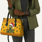 Marcus Garvey Christmas Leather Bag Inspirational History Quote Ugly Knitted Pattern Festive