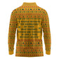 Marcus Garvey Christmas Long Sleeve Polo Shirt Inspirational History Quote Ugly Knitted Pattern Festive