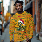 Marcus Garvey Christmas Long Sleeve Shirt Inspirational History Quote Ugly Knitted Pattern Festive