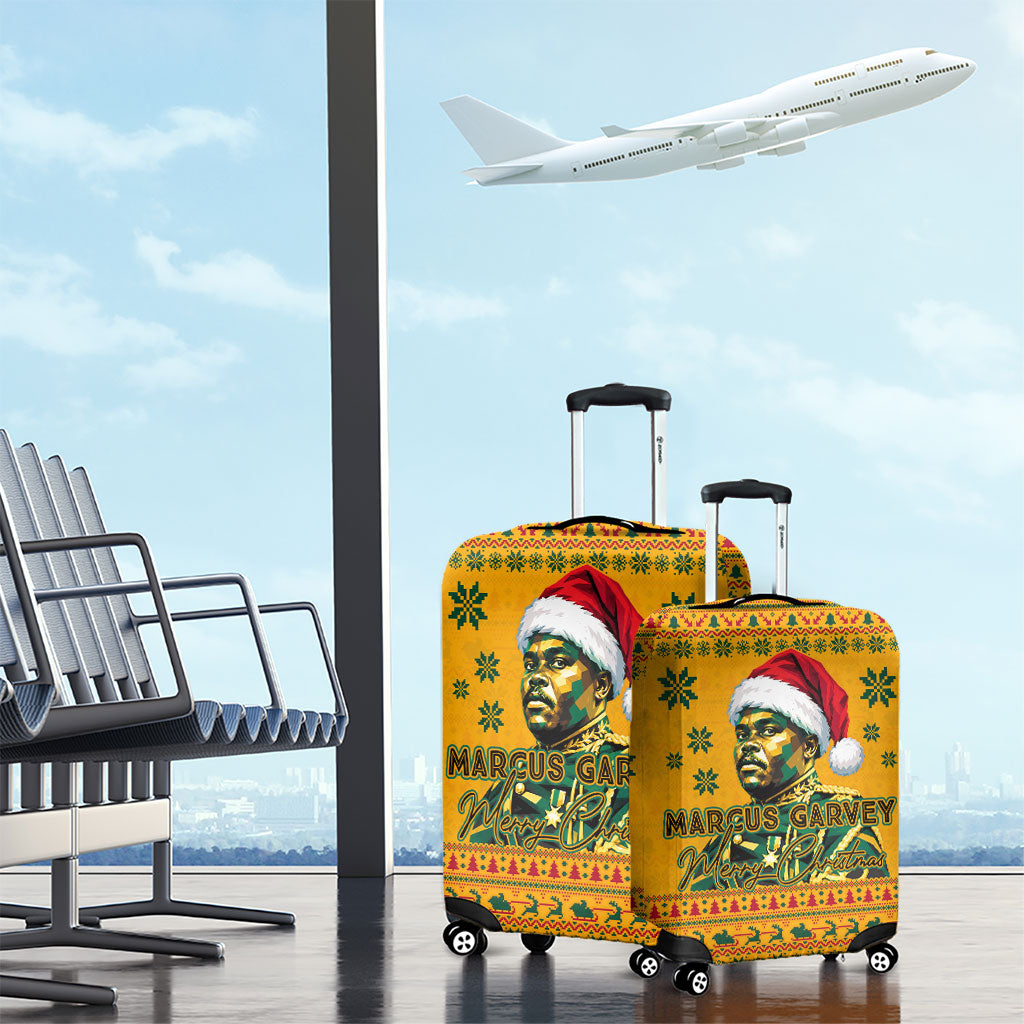 Marcus Garvey Christmas Luggage Cover Inspirational History Quote Ugly Knitted Pattern Festive
