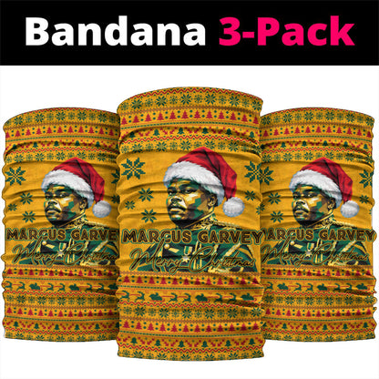 Marcus Garvey Christmas Neck Gaiter Inspirational History Quote Ugly Knitted Pattern Festive