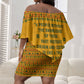 Marcus Garvey Christmas Off Shoulder Short Dress Inspirational History Quote Ugly Knitted Pattern Festive