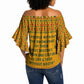 Marcus Garvey Christmas Off Shoulder Wrap Waist Top Inspirational History Quote Ugly Knitted Pattern Festive