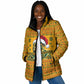 Marcus Garvey Christmas Padded Jacket Inspirational History Quote Ugly Knitted Pattern Festive