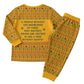 Marcus Garvey Christmas Pajama Set Inspirational History Quote Ugly Knitted Pattern Festive