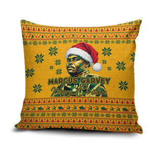 Marcus Garvey Christmas Pillow Cover Inspirational History Quote Ugly Knitted Pattern Festive