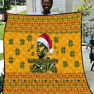 Marcus Garvey Christmas Quilt Inspirational History Quote Ugly Knitted Pattern Festive