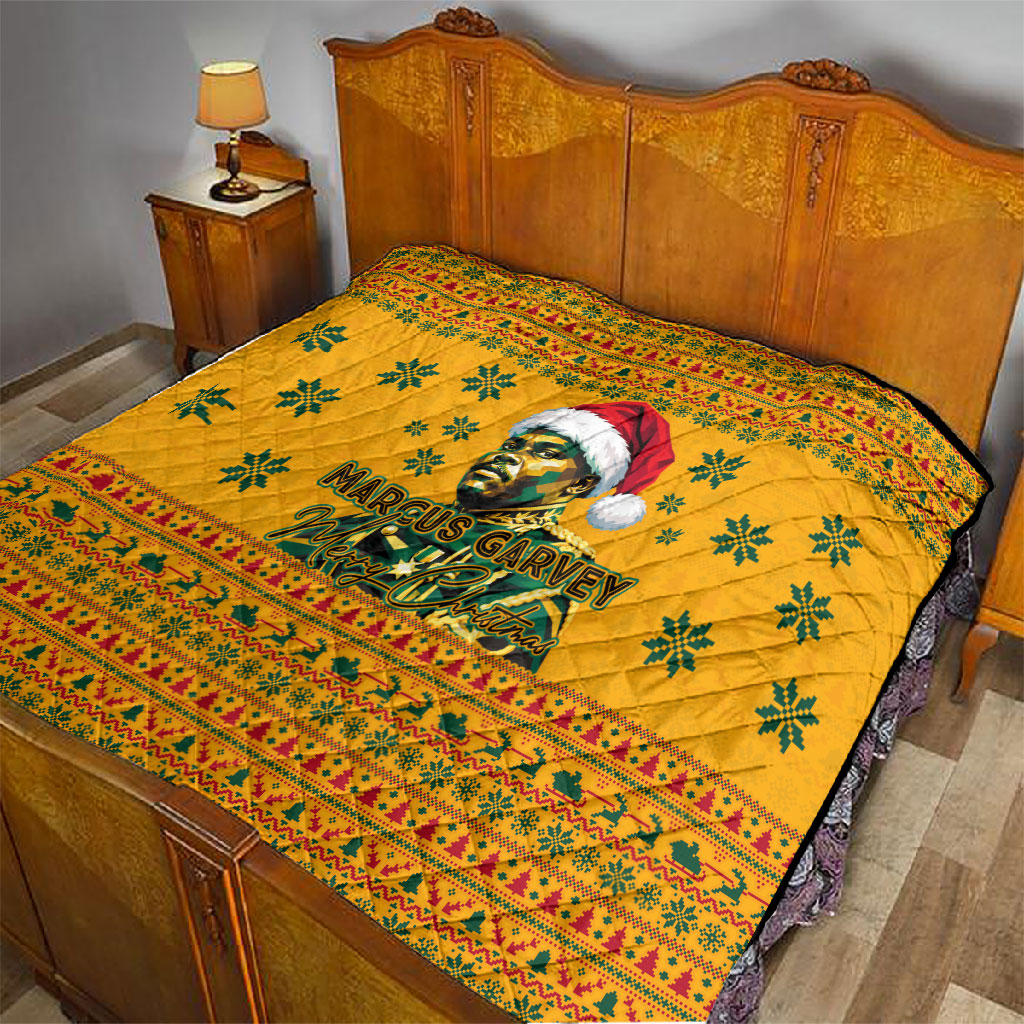 Marcus Garvey Christmas Quilt Inspirational History Quote Ugly Knitted Pattern Festive