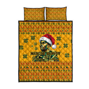 Marcus Garvey Christmas Quilt Bed Set Inspirational History Quote Ugly Knitted Pattern Festive