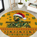 Marcus Garvey Christmas Round Carpet Inspirational History Quote Ugly Knitted Pattern Festive