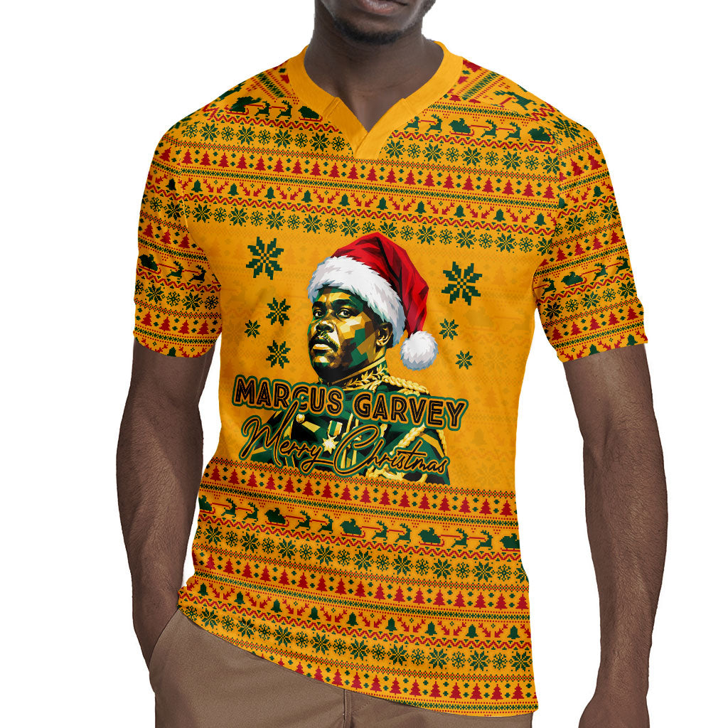 Marcus Garvey Christmas Rugby Jersey Inspirational History Quote Ugly Knitted Pattern Festive