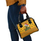 Marcus Garvey Christmas Shoulder Handbag Inspirational History Quote Ugly Knitted Pattern Festive