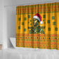 Marcus Garvey Christmas Shower Curtain Inspirational History Quote Ugly Knitted Pattern Festive
