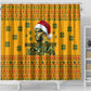 Marcus Garvey Christmas Shower Curtain Inspirational History Quote Ugly Knitted Pattern Festive