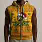 Marcus Garvey Christmas Sleeveless Zip Hoodie Inspirational History Quote Ugly Knitted Pattern Festive