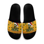 Marcus Garvey Christmas Slide Sandals Inspirational History Quote Ugly Knitted Pattern Festive