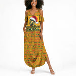 Marcus Garvey Christmas Summer Maxi Dress Inspirational History Quote Ugly Knitted Pattern Festive