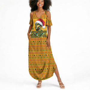 Marcus Garvey Christmas Summer Maxi Dress Inspirational History Quote Ugly Knitted Pattern Festive